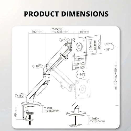 DESKTOP_MONITOR_MOUNT_15-33_INCHES_1 - 15" to 33" 75x75 100x100