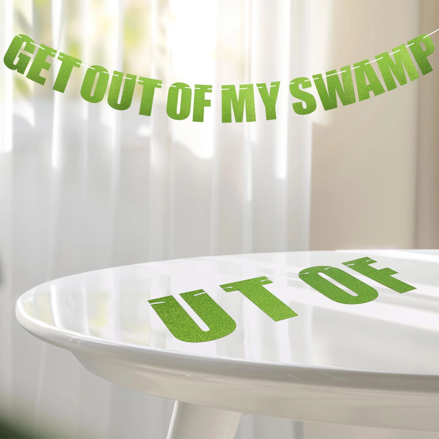 Get Out of My Swamp Banner - 1 set Birthday