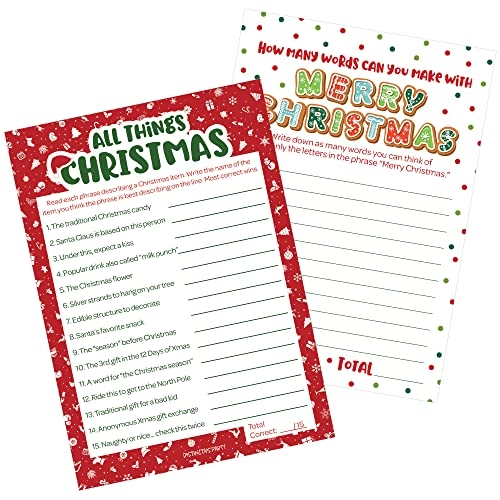 All Things Christmas + Merry Christmas Anagram - Kid 25 pieces