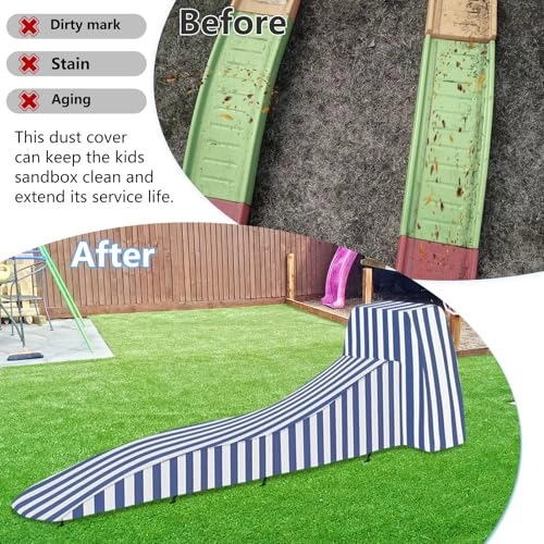 Toddler Roller Coaster Cover - 110"L x 27"W x 28"H Blue 600D Oxford fabric