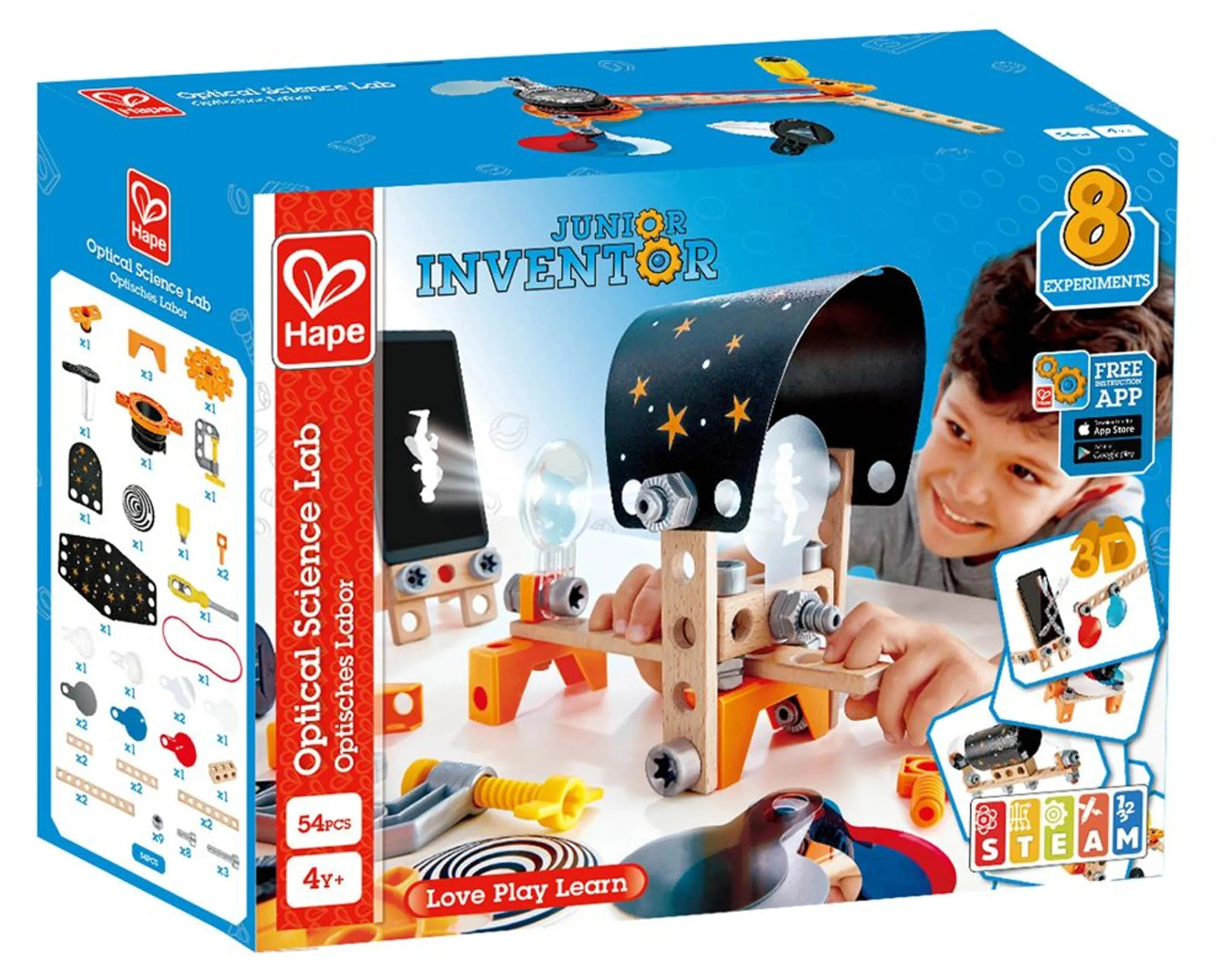 Hape Toys Optical Science Lab - 4 years+ 53 pieces