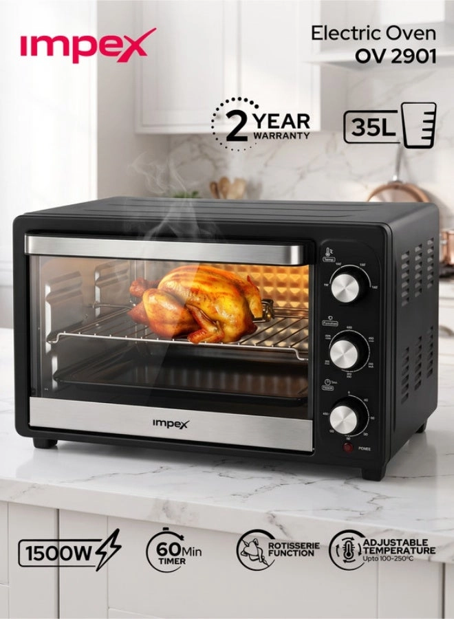 IMPEX OV 2901 - Electric Oven Rotisserie Function