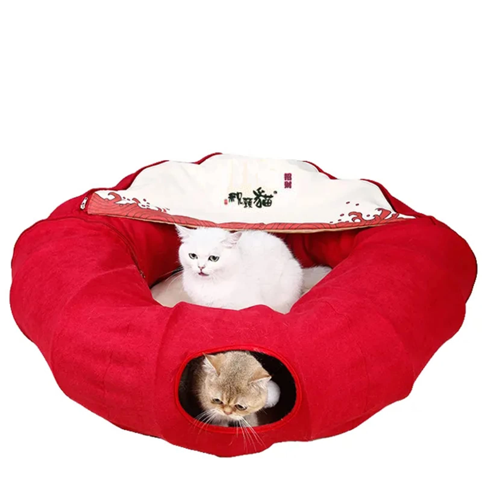 Cat tunnel - 100*27cm Plush, Sisal