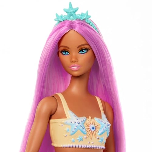 Barbie Mermaid - Fantasy Hair Soft Orange Tail Ages 3+