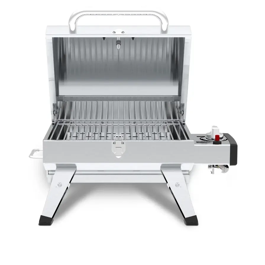 Portable Stainless Steel Barbecue - single burner gas