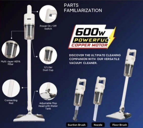 2 in 1 Vacuum Cleaner & Mop