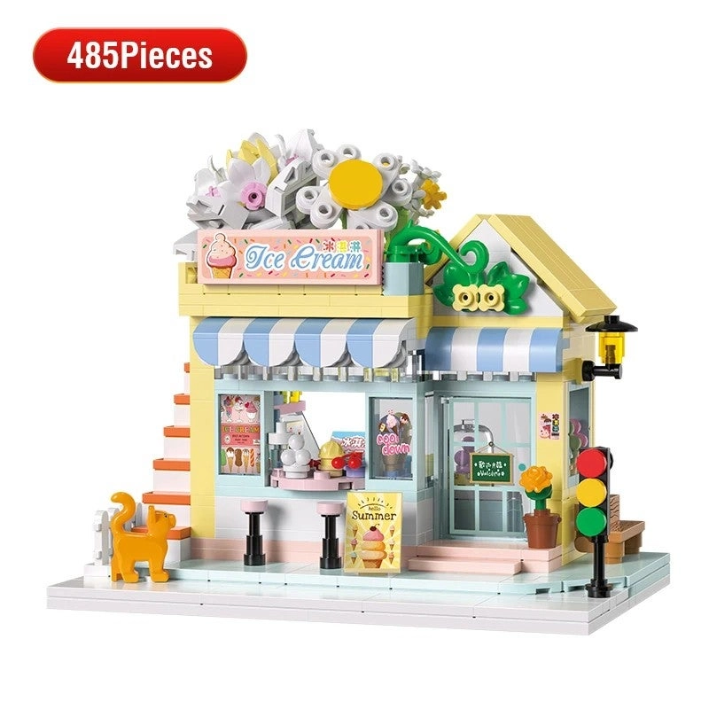 Bluejw Military House Building Blocks Set - ABS