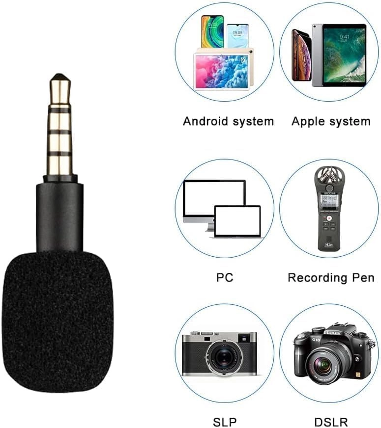 Mini Portable Condenser 3.5mm-Mini-Jack Microphone