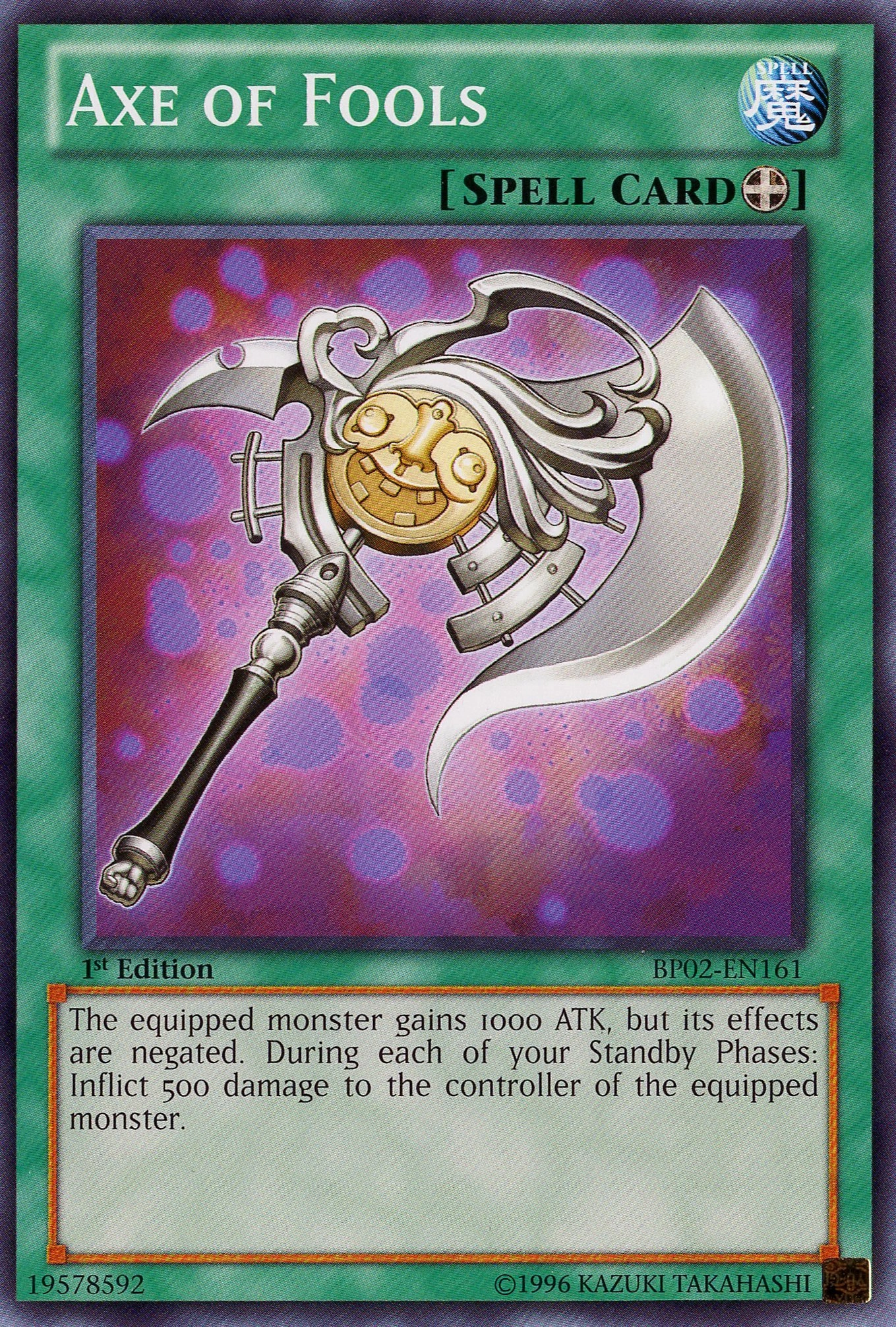 Konami Axe of Fools BP02-EN161 - 1st Edition