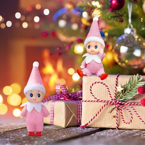 Christmas Elf Doll - Mini Pink
