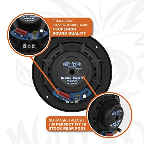 WBA ULTRA KIT RG - 600-Watt 4 Channel Amp Front Rear Speakers