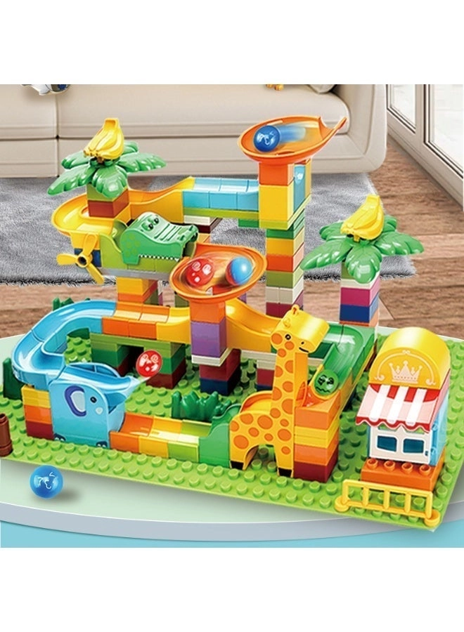 Slide Block Wall Set - Safari 212pcs