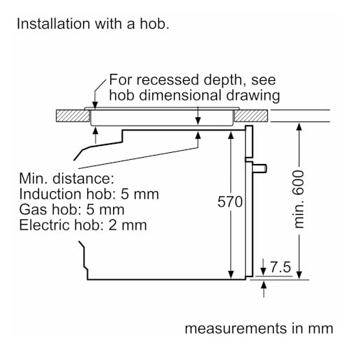 Series 6 HJG852YS0M 60cm - Electric Oven