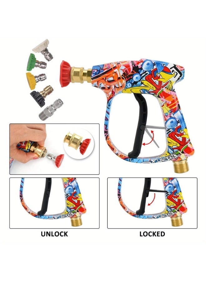 High Pressure Washer Gun - 3000 PSI 1/4 Inch Quick Connector