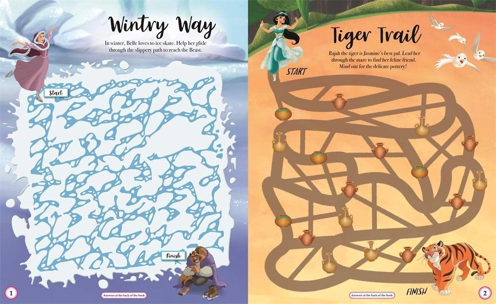 Disney Princess 101 Totally Twisty Mazes - 4 +