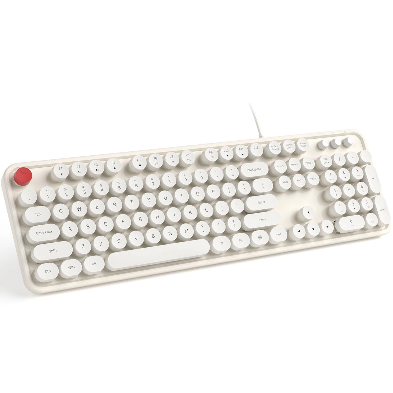 Retro Typewriter Keyboard - US Wired