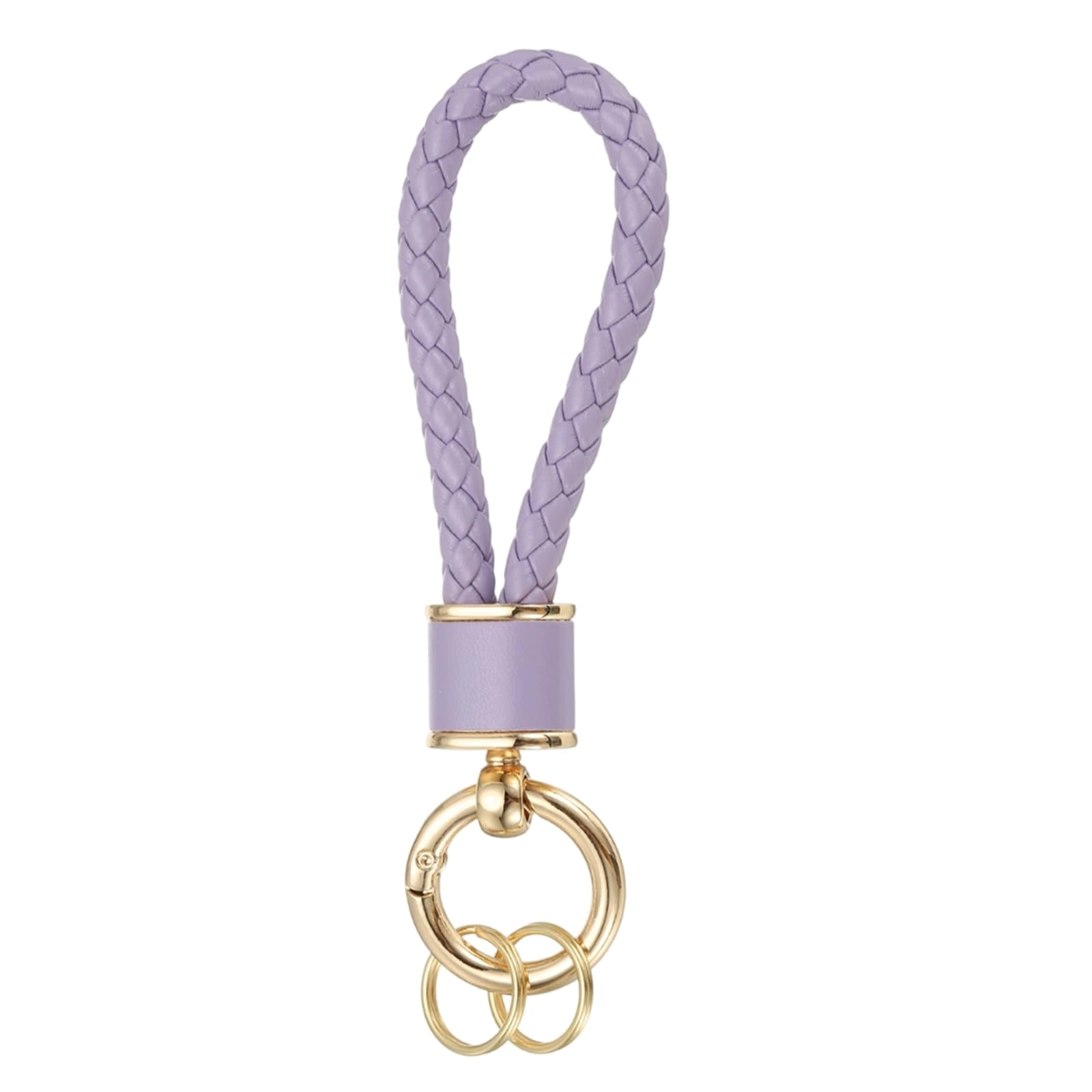 Braided Leather Keychain - Animal