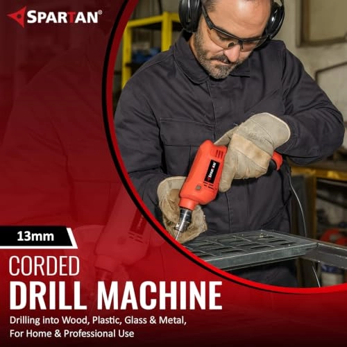 13mm Corded Drill Machine - 650W 2900RPM Reversible Variable Speed