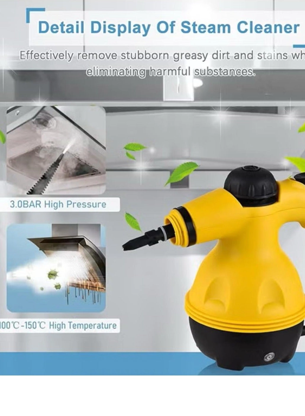 High Pressure Steam Cleaner - Compact Portable