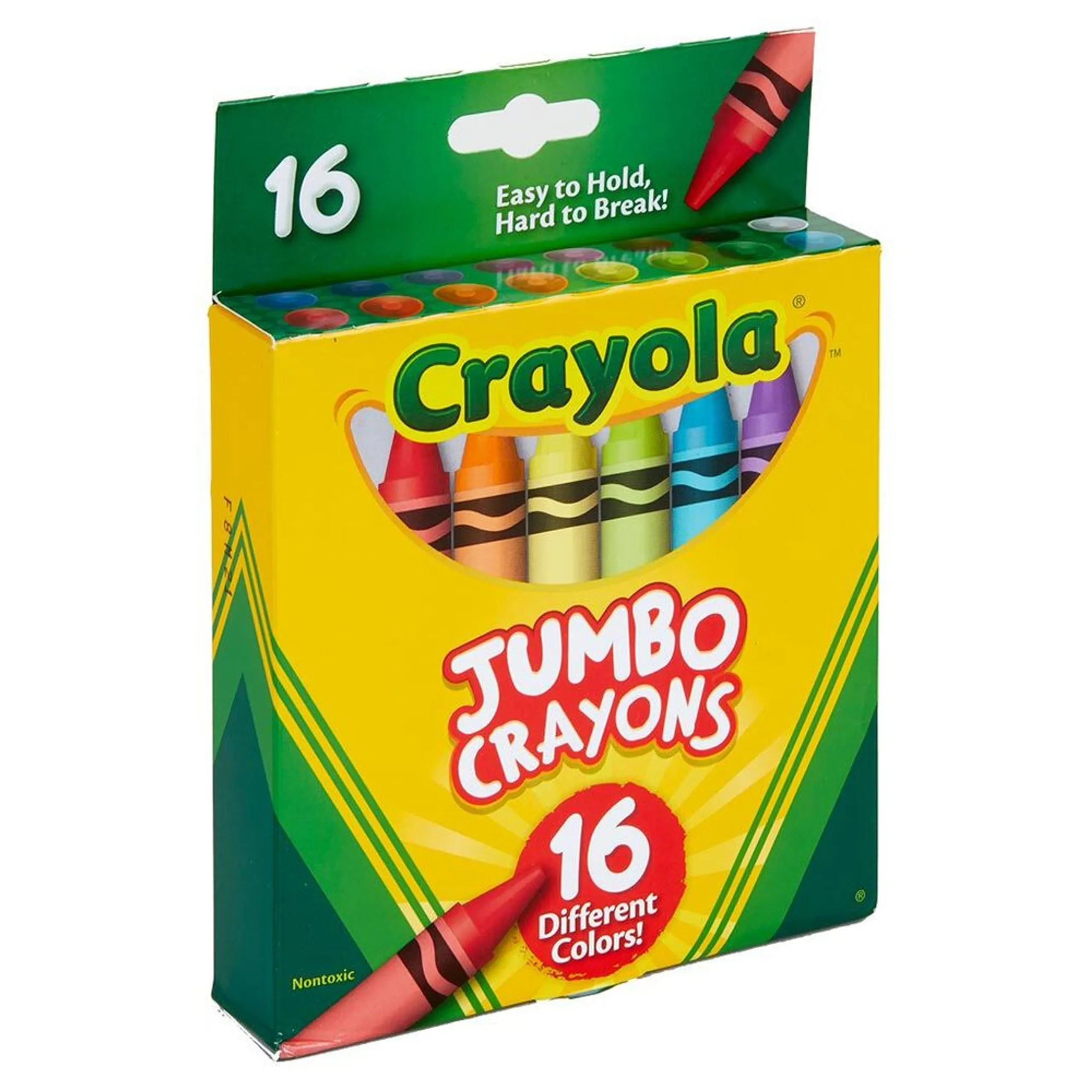 Ultra-Clean Washable Large Crayons - 16 Ct