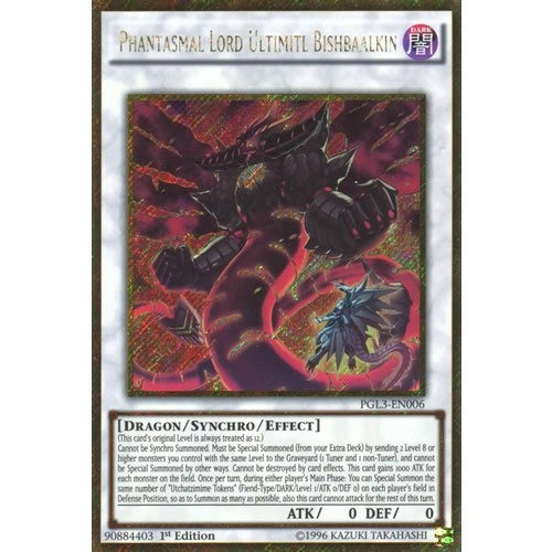 Konami YuGiOh Phantasmal Lord Ultimitl Bishbaalkin PGL3-EN006 - 1st Ed Premium Gold 3
