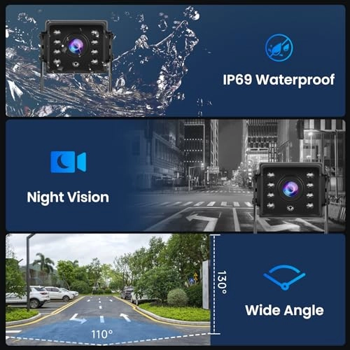 Reversing Camera - Colour Night Vision 3.5 m Cigarette Lighter