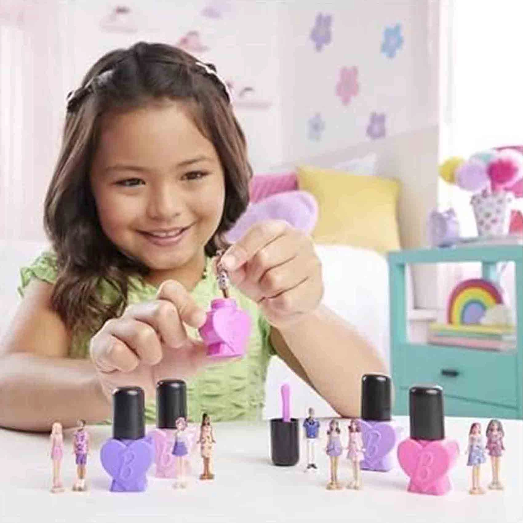 Barbie Mini Barbieland Nail Polish Reveal Doll - 1.5-inch Ages 4+