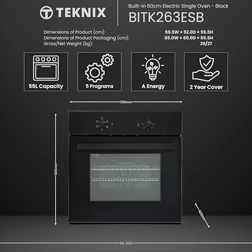 BITK263ESB 60cm Fan Oven