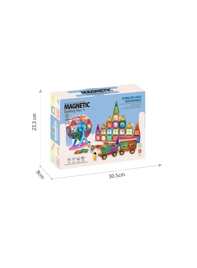 Magnetic Building Tiles - 180pcs