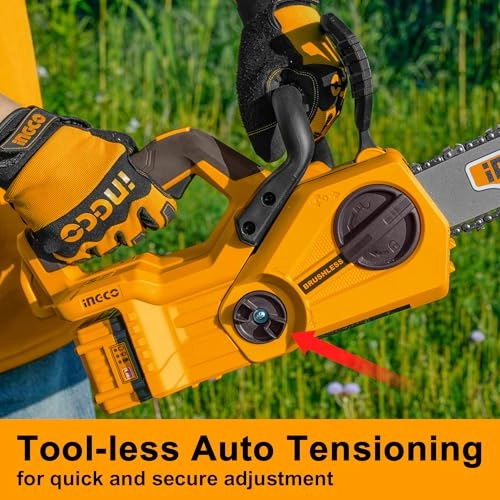 Cordless Lithium-Ion Chain Saw - 20V 12Inch Brushless Motor