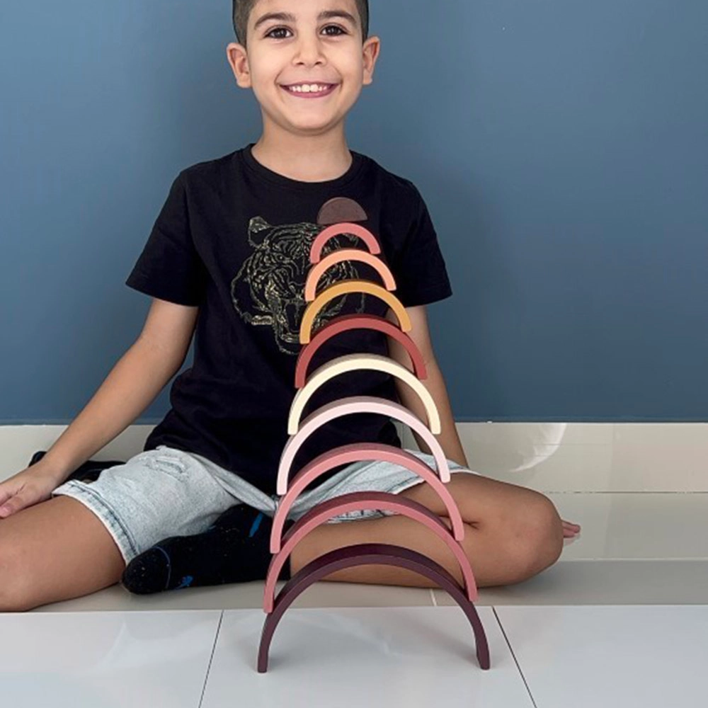 Mini Rainbow Stacker - Suitable for 12 months and above 10 piece(s)