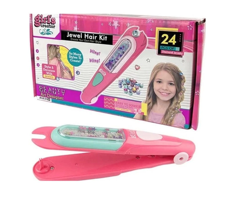 Jawda Jewel Hair Kit - Beading Machine Set Multi Colour