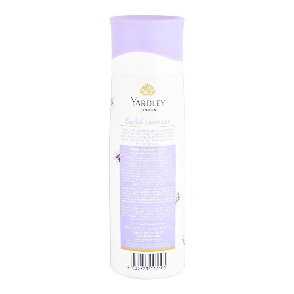 Body Spray - 200ml English Lavender