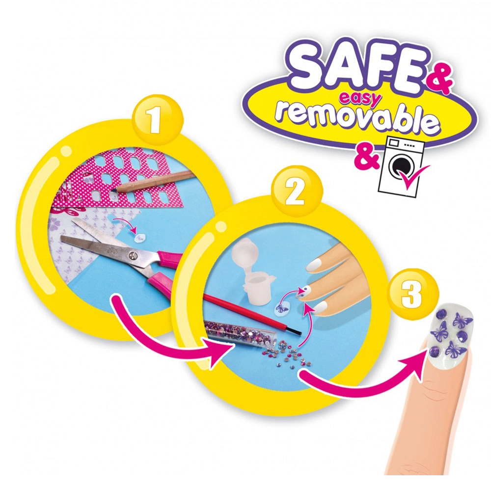 Decorate Your Nails - 10 x nails assorted gems 12 x paints