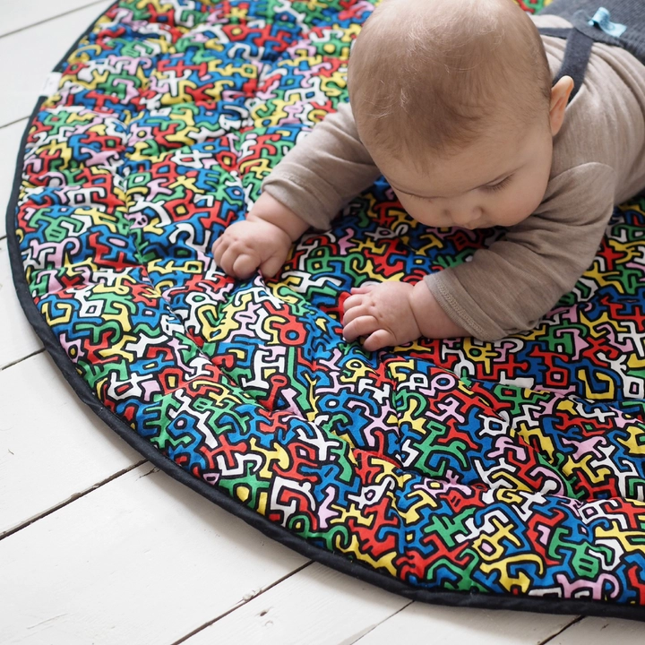 Reversible Sensory Playmat - Keith Haring Suitable for 0 month & above
