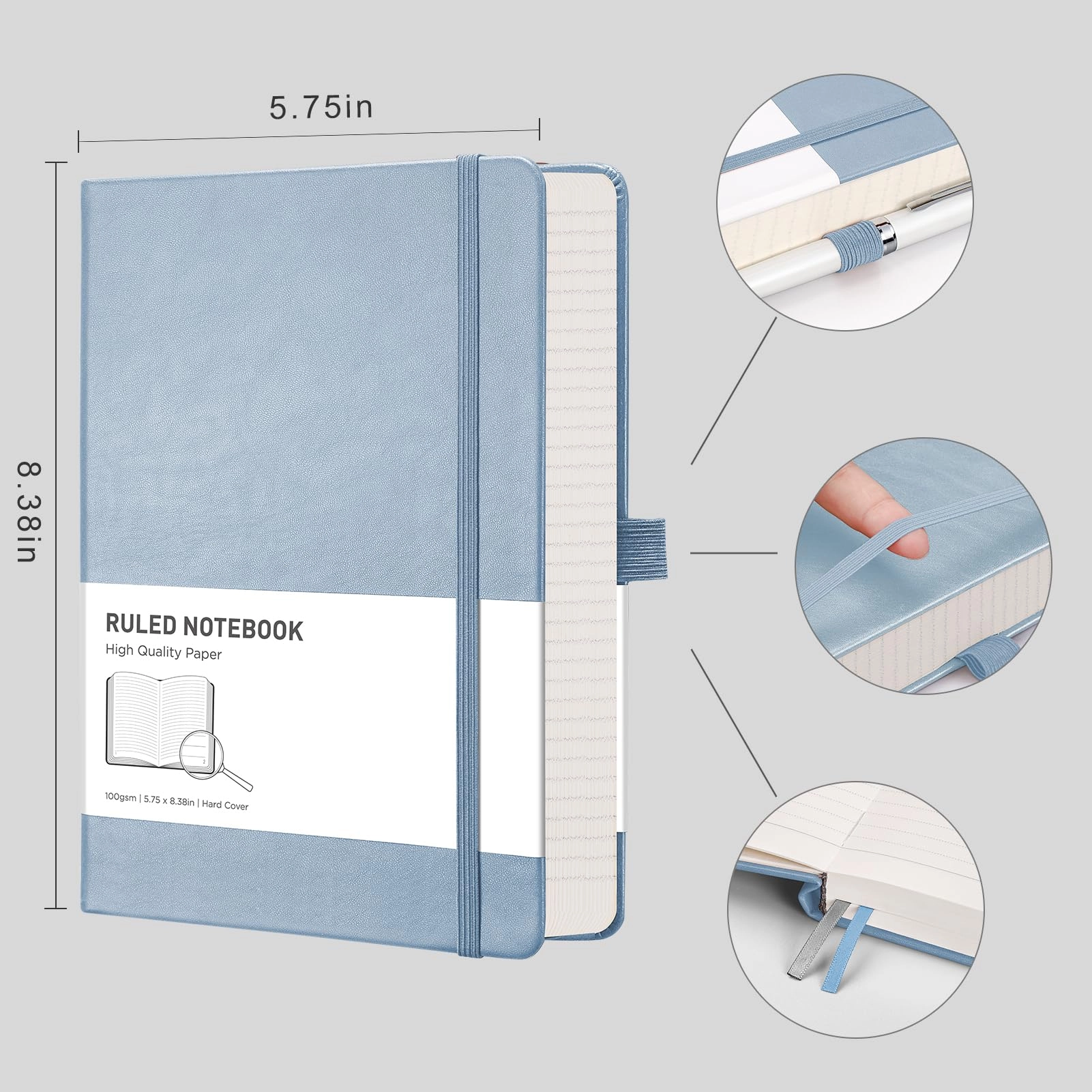Lined Journal Notebook A5 Hardcover - Lined 320 Pages