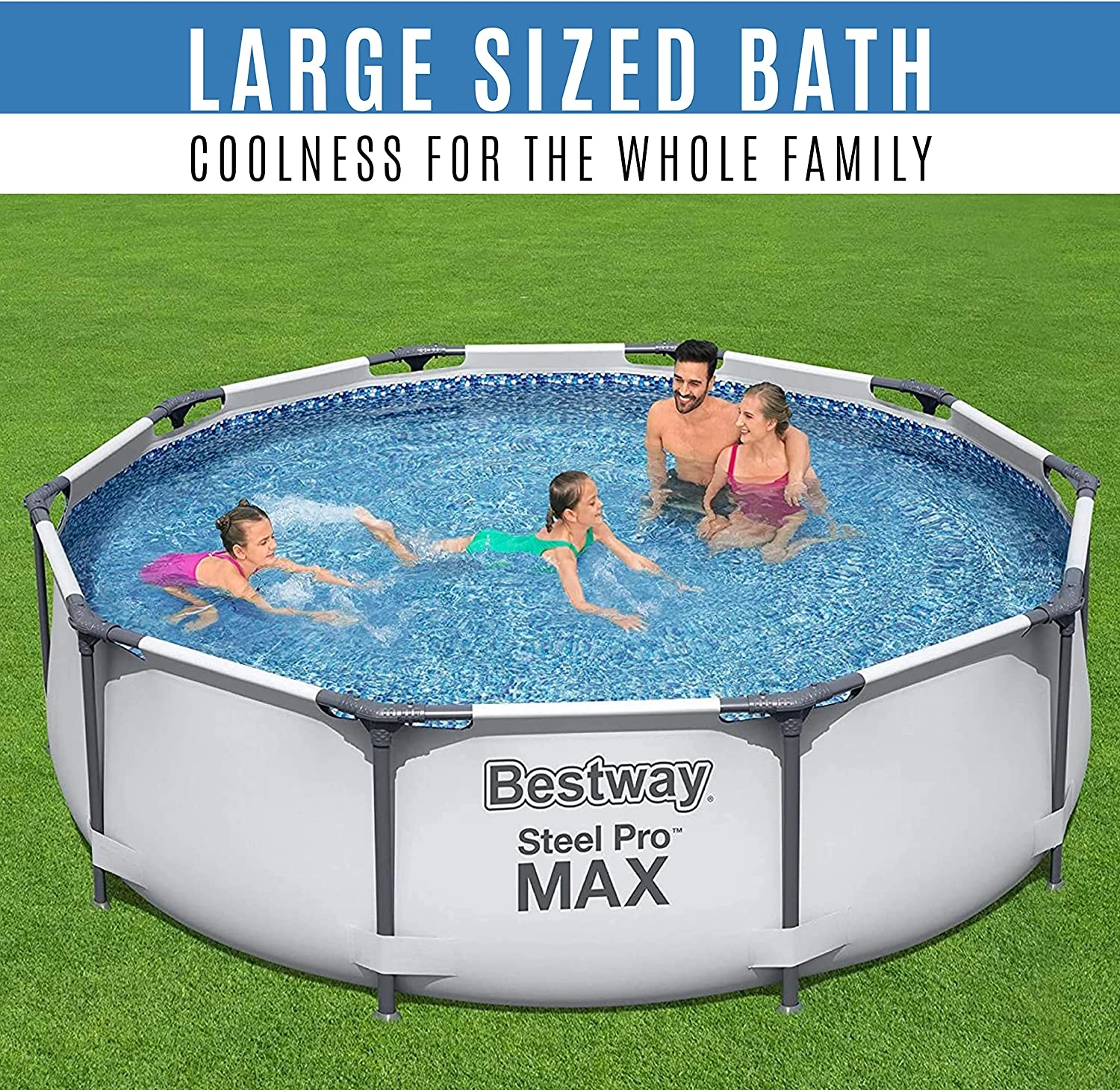 Bestway Inflatables & Material Corp Steel Pro Max Frame Pool - 3.05mx76cm