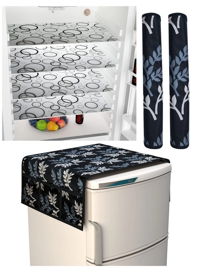 Fridge Top Cover - 99 X 56 CM + Fridge Handle Covers - 2 30 X 16 CM + Fridge Mats - 4 pieces 28 X 43 CM