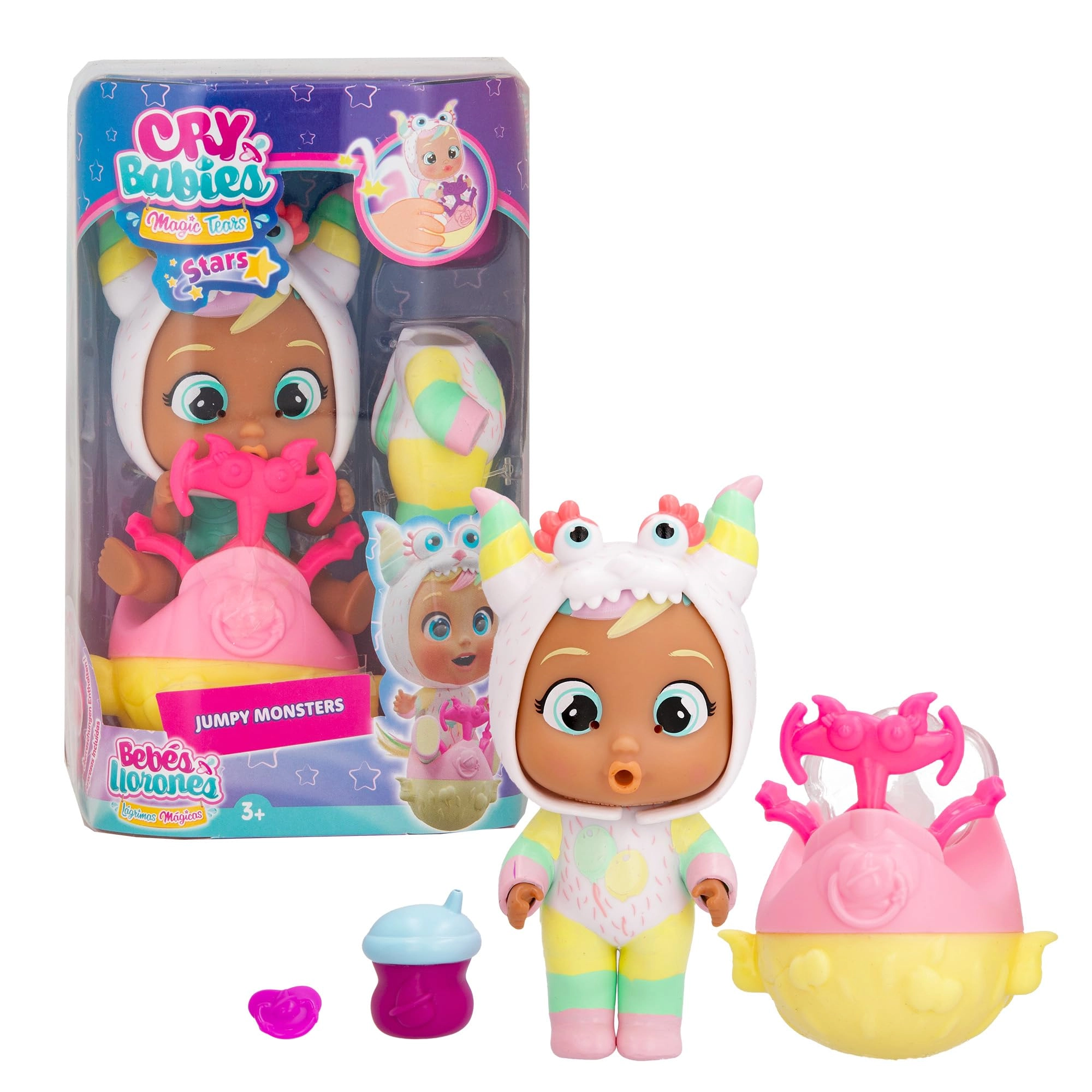 IMC Toys Nunu Baby Doll - Magic Tears Jumpy Monsters Ages 3+