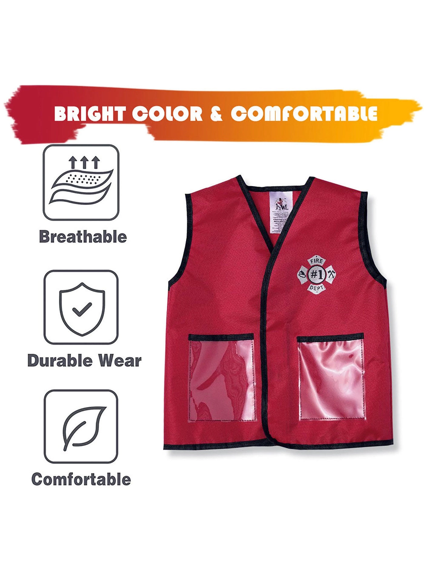 Firefighter Role Play Costume Set - 30 cm Firefighters 1X Toy Set 3+ Years