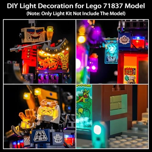 Lighting Kit for LEGO Ninjago City Workshops 71837