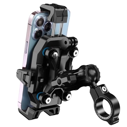 Anti-Theft Motorcycle Phone Mount - Handlebar 360 Rotation 4.0-7.0 Inch Smartphones