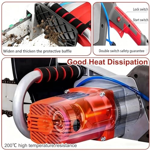 Handheld Electric Chainsaw Wall Cutter - 5800W/6500W