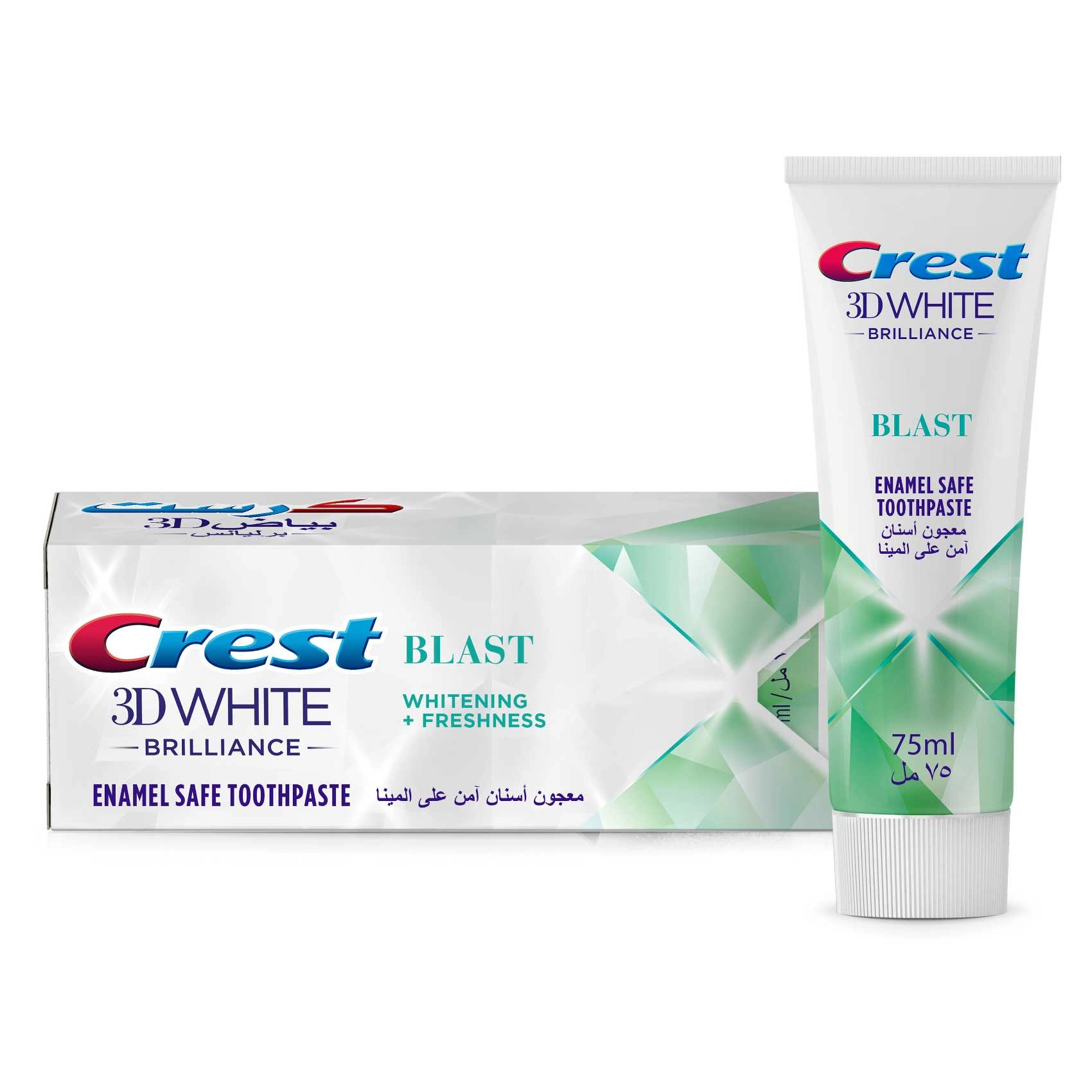 Crest 3D White Brilliance Blast Whitening + Freshness Toothpaste 75ml