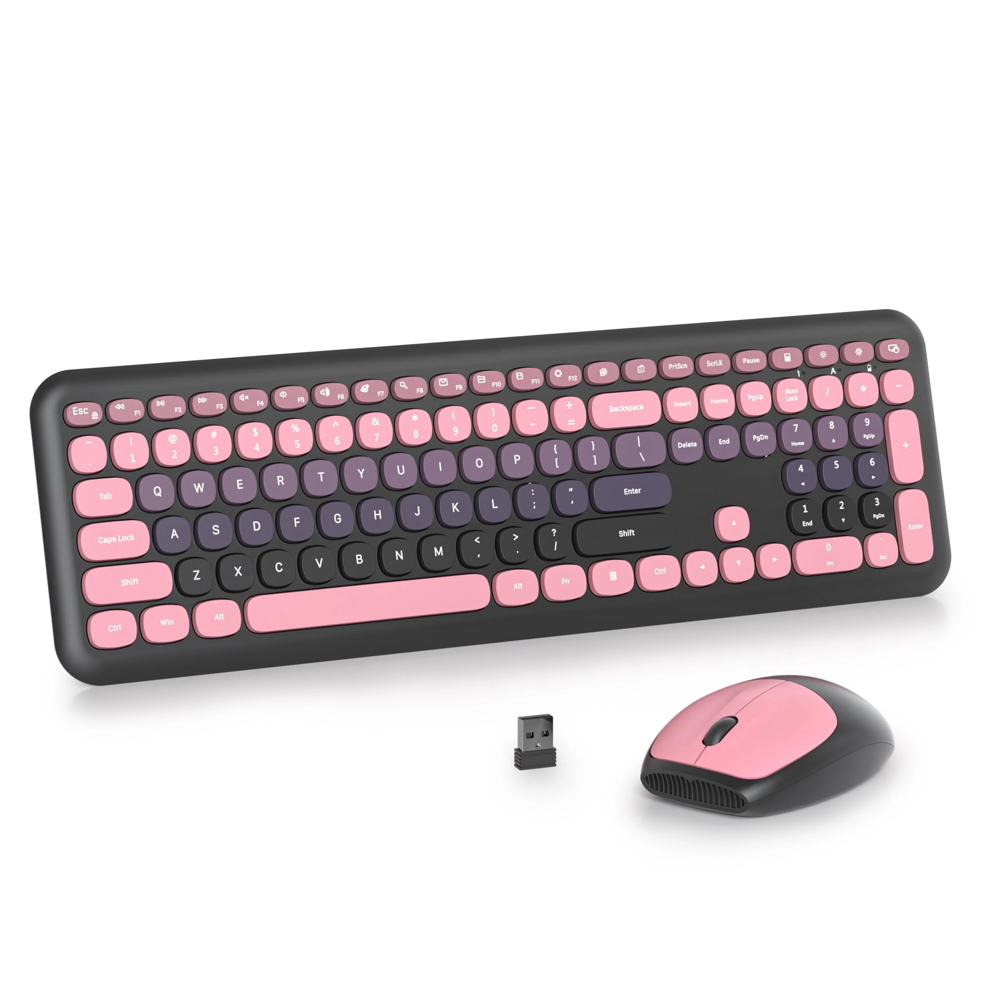 Vumilstek Quiet Keyboard and Mouse - QWERTY Wireless
