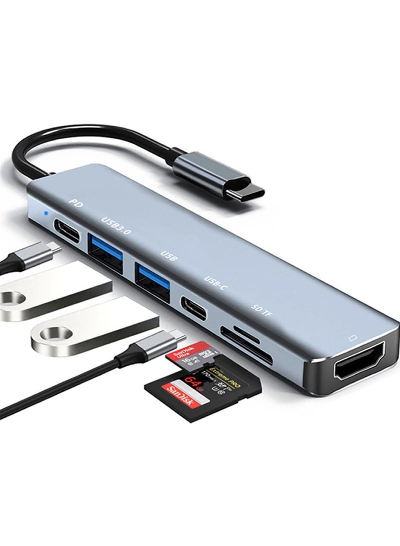 Captaintech USB C Adapter - 11-in-1 4K HDMI