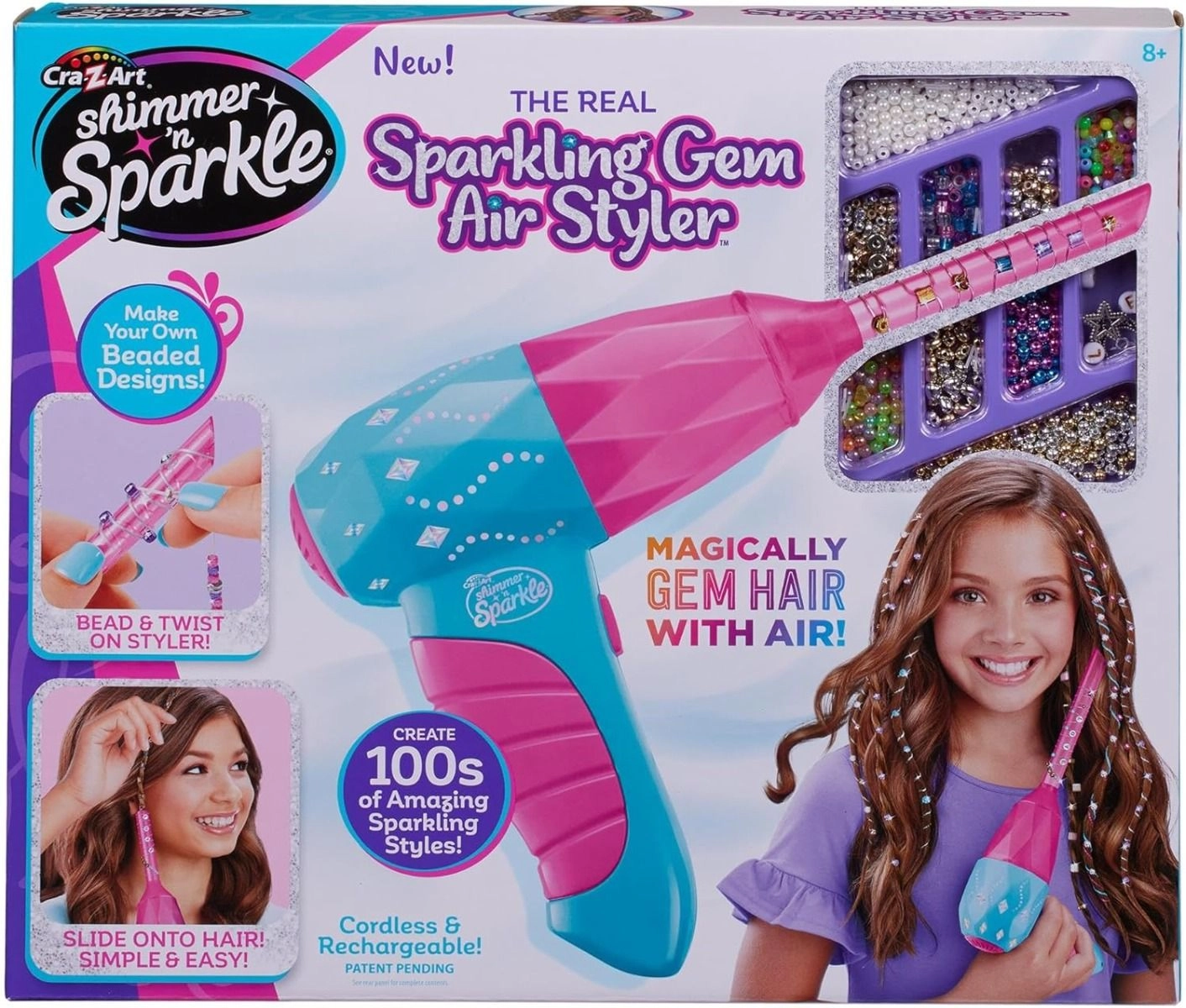 SHIMMER N SPARKLE Gem Air Styler - Multi Colour 8+