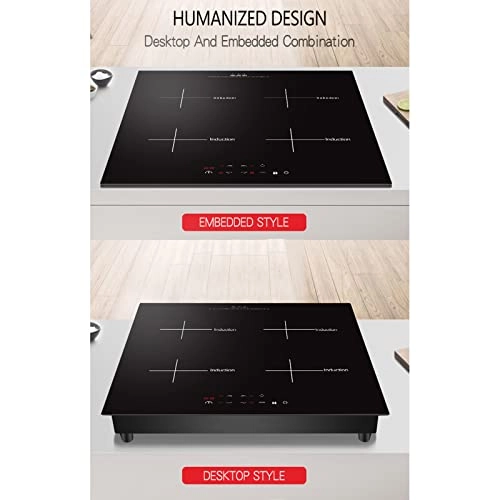 Electric Cooktop - Induction hob 4 Burners 5500W