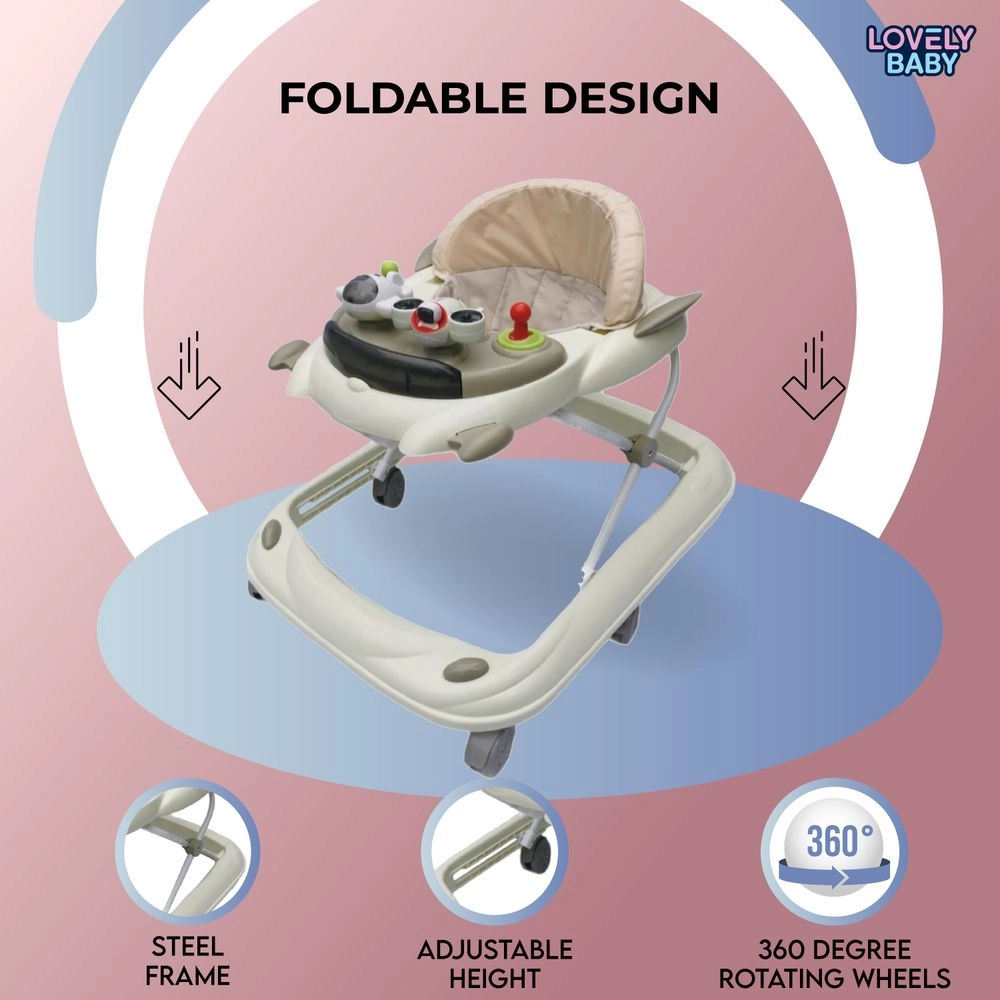 Cosmic Baby Walker - Foldable High back padded seat
