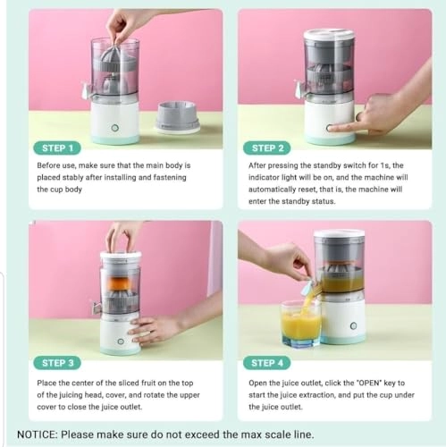 Citrus Fruit Juicer - 60 Watt-hours